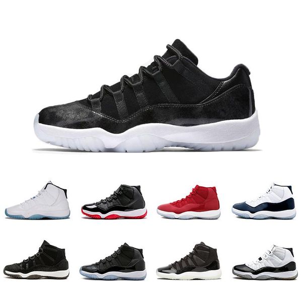 

new 11s cap and gown xi men women basketball shoes prm heiress gym red midnight navy win like 82 bred space jam sneakers