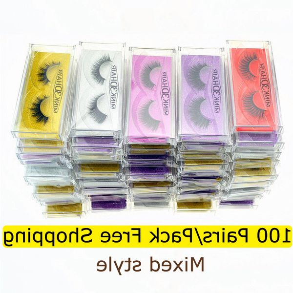 

false eyelashes wholesale 20/30/40/50pcs mink lashes in bulk natural makeup