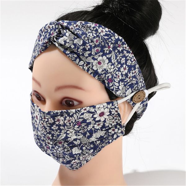 

2 piece/lot earloop hairband mask ear buckle elastic headband ear lanyard holder cotton washable anti-fog dust-proof masks ahc739