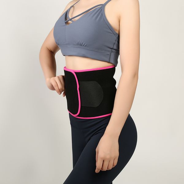 

chaoba 1pcs gym body shaping lumbar belt adjustable for women men waist support fitness belly sport belt lumbar brace, Black;gray