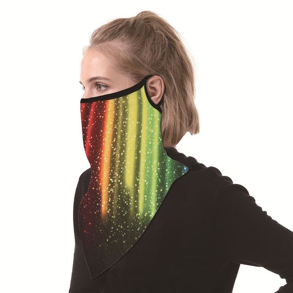 

2020 latest halloween el illuminate mask, colorful luminescent mask ktv party led mask scary masks halloween christmas decorations#734, Black