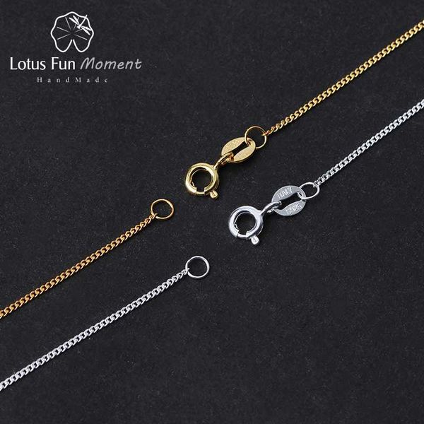 

lotus fun moment real 925 sterling silver fashion jewelry classic easy match necklace chain without pendant for women collier