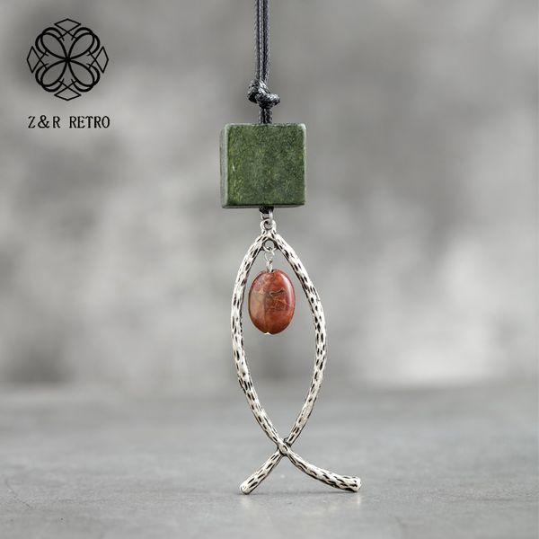 

wooden necklaces women square bohemian necklace fashion jewelry long chain necklaces woman accessories jewerly gift for new year, Silver