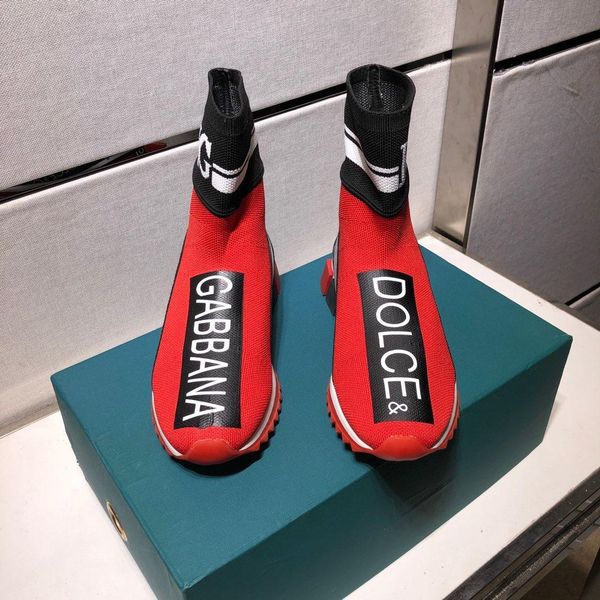 

2020-2019i limited edition tide brand men's knit casual shoes, fashion ankle boots, versatile comfortable sneakers, size