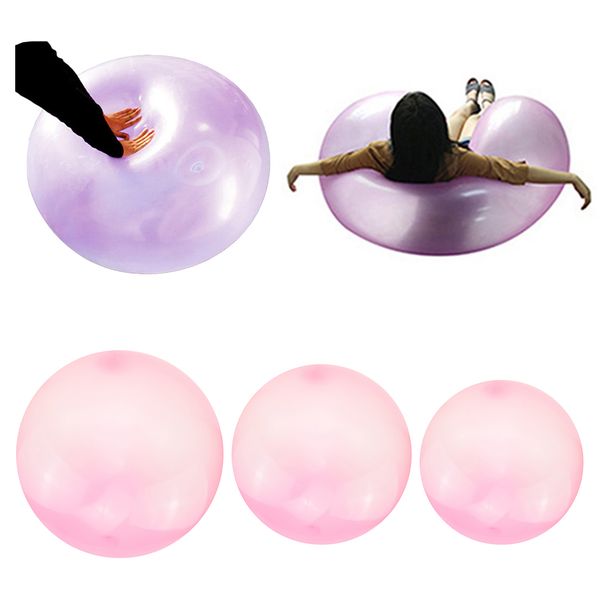 

3x inflatable bubble ball bubble balloon outdoor party interactive toys pink