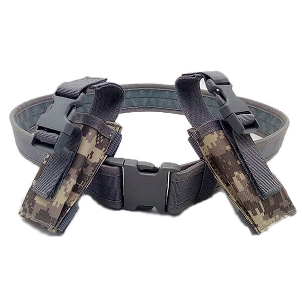 

waist support belt mens army tactical molle gear canvas belts outdoor hunting rigger strap pistol combat accessories, Black;gray