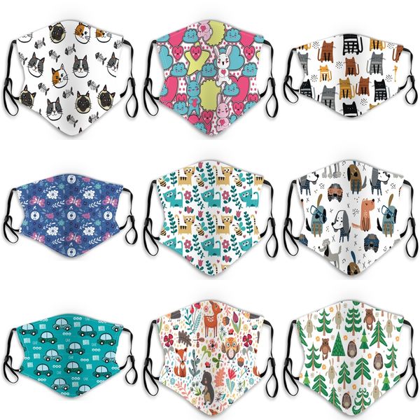 

pm2.5 party face mask cotton air purifying anti dust pollution mask s mask adjustable reusable breathable masks ljja3825#924