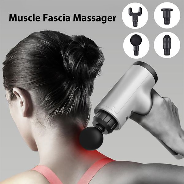 3000r/min Pistola per massaggio Rilassamento muscolare Massaggiatore Vibrazione Pistola fasciale Attrezzature per il fitness Design di riduzione del rumore per uomo donna