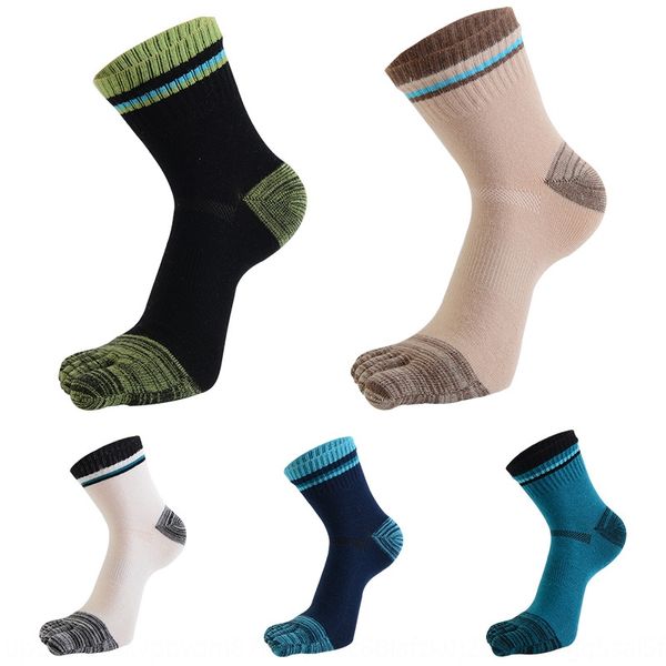 

1mxzv sports business leisure five-finger socks men's cotton sports business sweat absorption leisure sweat absorption autumn and winte, Pink;yellow