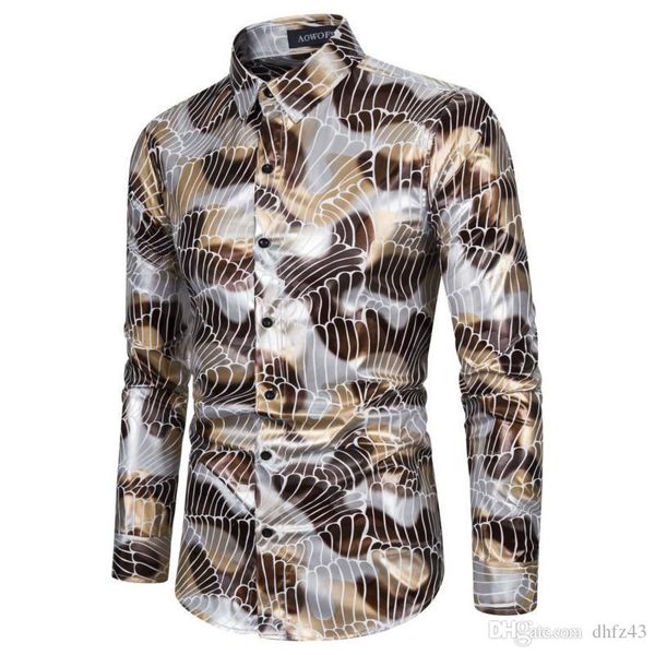 

shirt 2020 summer new men's lapel vacation print hawaiian streetwear korean trendy loose long sleeve ing, White;black