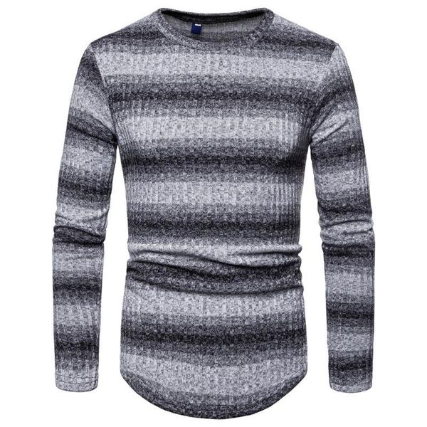

mens sweaters stripe winter pullover knitted striped sweater outwear blouse sweater for men with 4 colors asian size, White;black