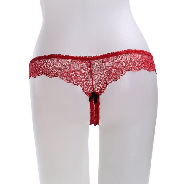 

women thong lace transparent panties low rise floral embroidery underwear g string summer ultra light breathable lingerie, Black;pink
