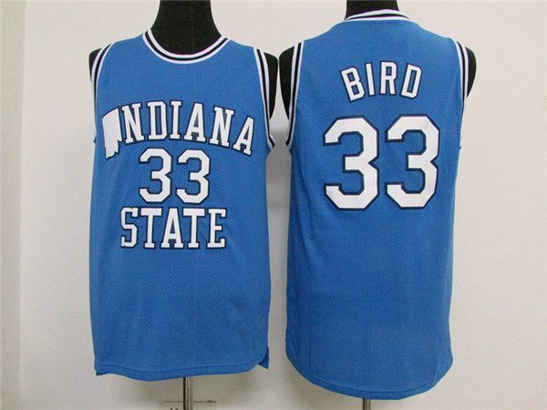 

state sycamores #33 larry bird men's jersey,100% stitched basketball jersey xs-xxl vest jerseys, Gray