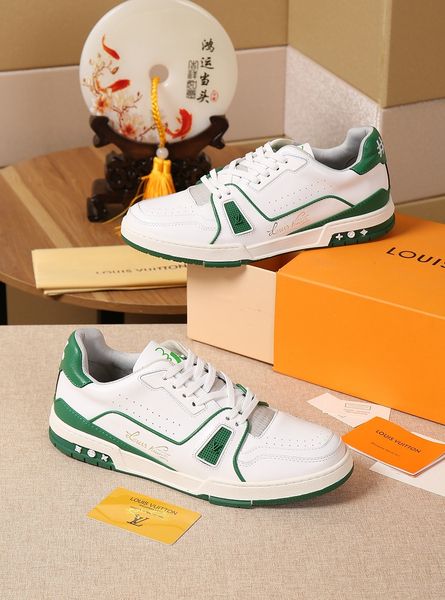 

2020 new cr luxury designer men's trainer sneakers men's daily casual sneakers leather old pattern 38-45
