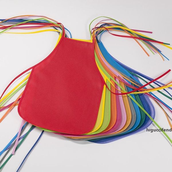 

kid fabric apron artists kitchen classroom community event crafts art painting activity open back sleeveless coverall smock aprons ljjp114