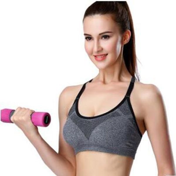 

2017 professional high-intensity yoga clothing vest shockproof fixed running fitness sports underwear bra thin section wicking summer cheap, White;black