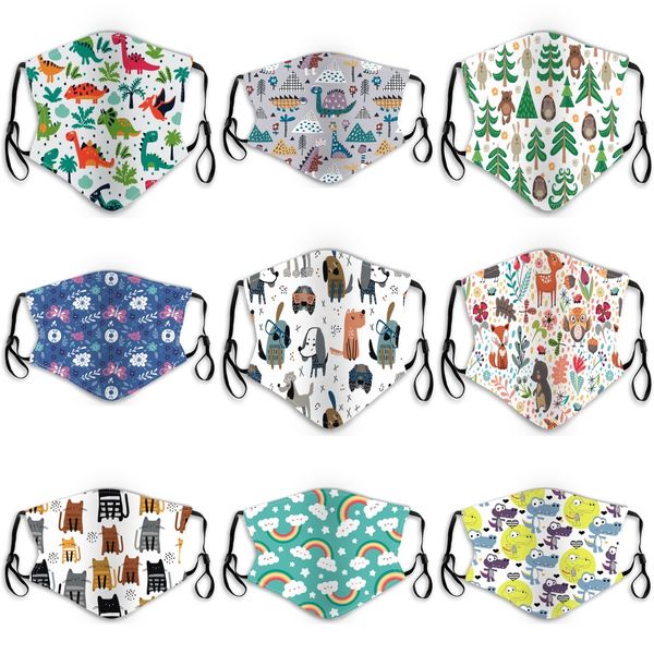 

face mask printing dust-proof breathable reusable washable mask universal forandfashion cycling masks 891