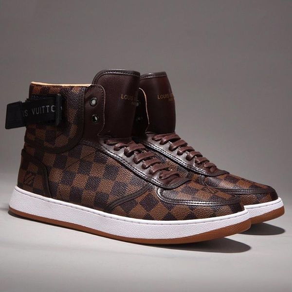 

new rivoli sneaker boots mens shoes fashion classic skateboarding casual shoes outdoor walking sneakers lace -up luxury men boot, Black