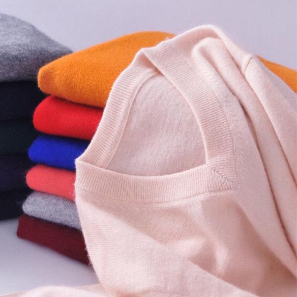 

cashmere cotton blend v-neck pullover sweater 2020 autumn winter hombre clothes robe pull homme hiver man hombres men sweater, White;black
