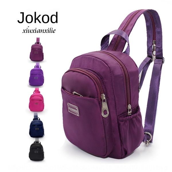 

washed twill women's bag single shoulder span double shoulder three-purpose multifunctional nylon cloth nylon cloth chest bag trend