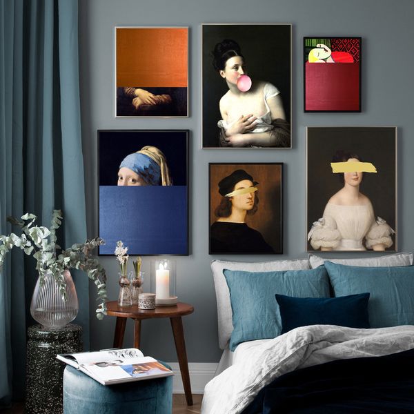 

wall art canvas painting world famous painting funny graffiti nordic posters and prints wall pictures for living room decor
