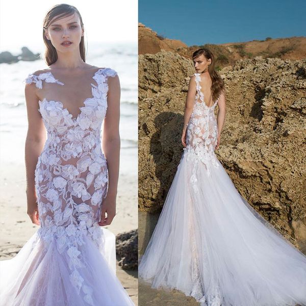 

wedding dresses sheath column bridal sleeveless gowns appliques v neck size 4 6 8 10 12 14 16 18 20 22 24, White