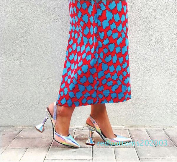 

sivler goldsling back pointed pumps bridal wedding shoes designer high heels fashion luxury designer women shoes r03 r03, Black