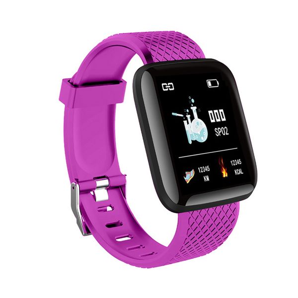 

id116 plus smart bracelet fitness tracker heart rate monitor sedentary remind wristband bracelet smartwatch waterproof smart watch band