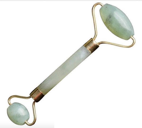 

jade stone needle massager derma face arms neck massage roller ancient face eye body spa anti-aging