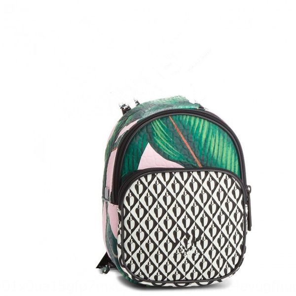 

5646 polka dot camouflage backpack small school travel travel bag female pu messenger bag