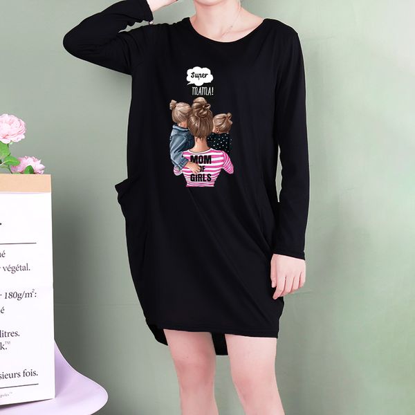 

women's dresses summer autumn casual dress women's loose t-shirt dress women brief skirt cotton blend asian size s-5xl a790, Black;gray