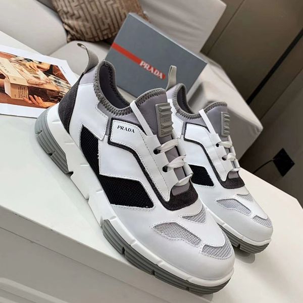 

2020 с10 моды кожа кроссовки дизайнерские женская обувь мужчины тапки высокого качества роскошные вскользь lace-up unisex обувь, Black