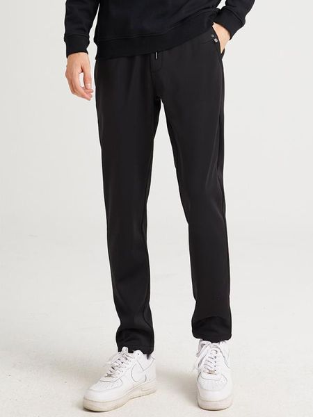 

pioneer camp 2020 autumn slim fit tapered pants men casual straight black solid color men's trousers axx905023