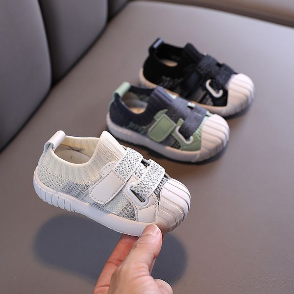 

baby boy casual shoes 2020 new autumn baby shoes for boy girl fashion breathable knitting rubber non-slip bottom infant sneakers