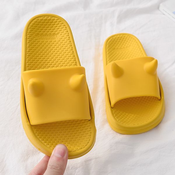 

suu4q 2020 new men' indoor anti-skid soft bottom bath children children children' slippers parent-child girls children' ho, Black;grey