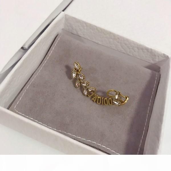 

e new retro horse eye diamond hollow letter fashion designer earrings luxury designer jewelry women earrings, Golden