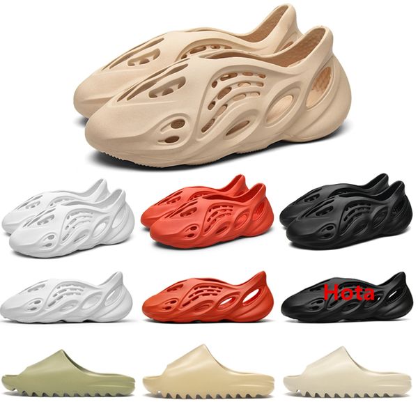 

kanye foam runner slides for west slipper bone desert sand resin women mens designer beach sandals slip-on platform 36-45