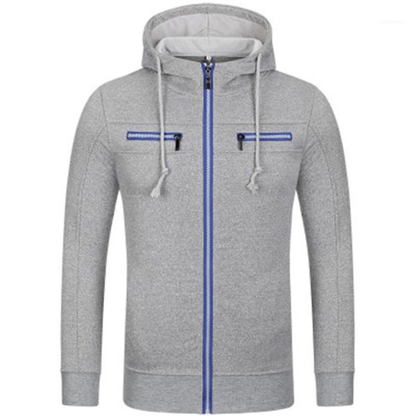 

long sleeve fleece cardigan designer male slim padded outerwear fashion teenager zipper hooded coats winter pocket man jackets, Black;brown