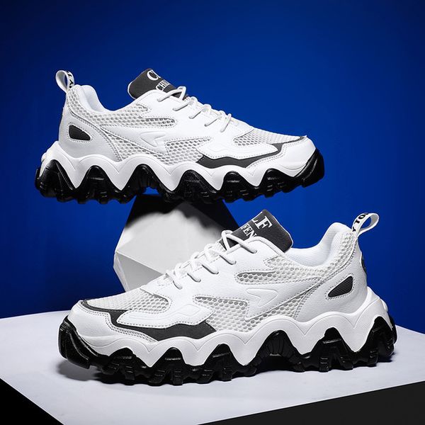 

Outdoor Men Running Shoes Light Air Mesh Men's Sneakers Trend Comfortable Men Sport Shoes Fitness Non-slip Training Shoes 36-44, Black