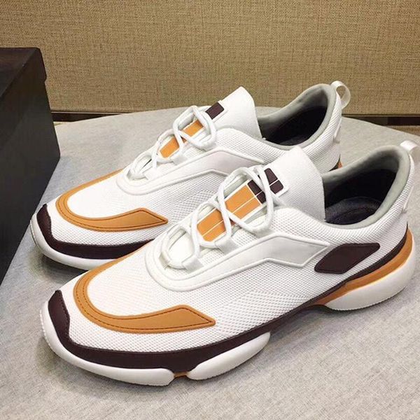 

fashion classic knit fabric cloudbust sneakers men 's shoes comfortable casual shoes vintage lace -up men shoes zapatos de moda para h, Black