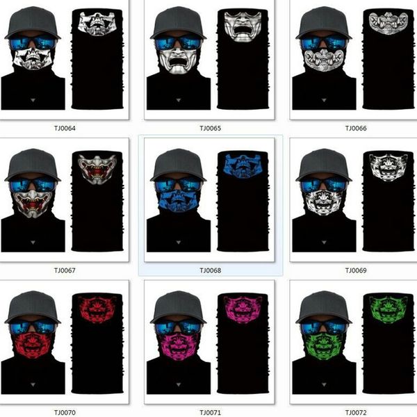 

outdoor mask magic skull cycling outdoor neckerchief masks outdoor scarf scarf seamless party seamless riding masks face warm facial cxnee, Black