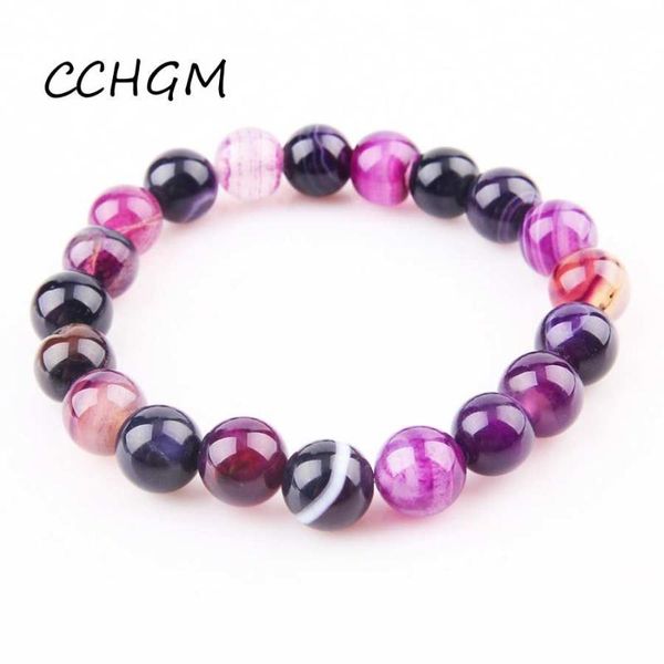 

2020 natural purple agates carnelian stone crystal quartz beads bracelets for women round beads bracelet pendant vintage jewelry, Black