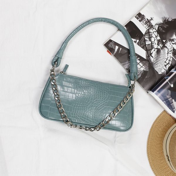

folxg ins wind net red crocodile pattern armpit shoulder magic stick fashion shoulder small square women's bag korean style chain small