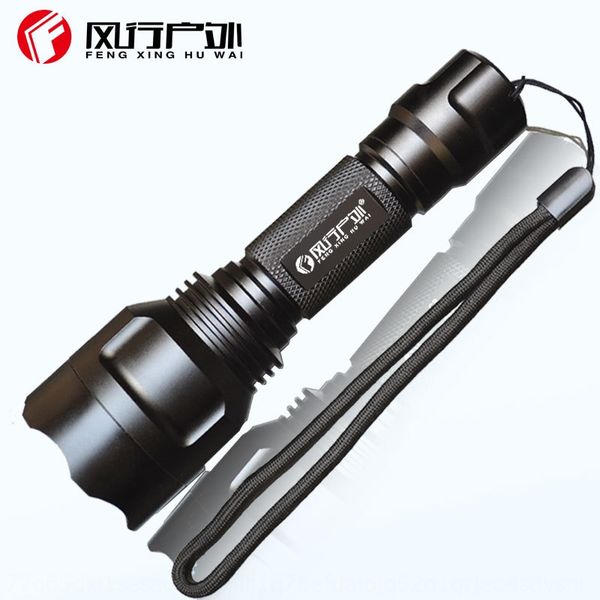 

outdoor outdoor c8q5 led strong flashlight remote waterproof rechargeable household flashlight