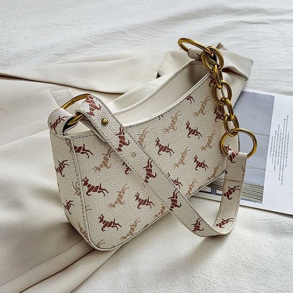 

korean design fashion chain armpit bag & elegant shoulder bag handbag width 21cm height 12.5cm thickness 6cm