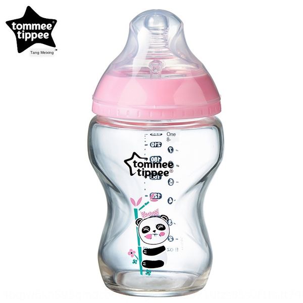 

tomive tippee/tang meixing 250 ml pink (slow glass bottle pacifier glass bottle flow pacifier