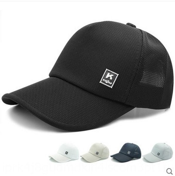 

hat men's summer baseball mesh baseball cap korean sunscreen sun hat summer outdoor breathable cap tide, Blue;gray