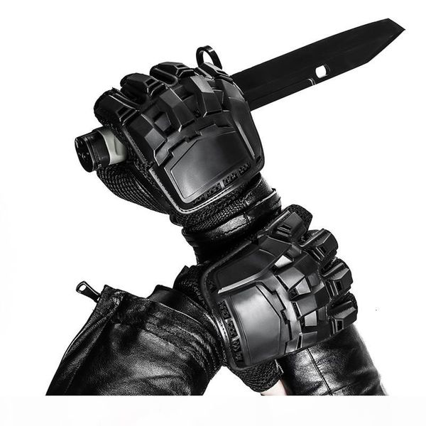 

tactical gloves men military army training gloves outdoor combat airsoft paintball climbing shooting half finger gloves for men sh190921, Blue;gray