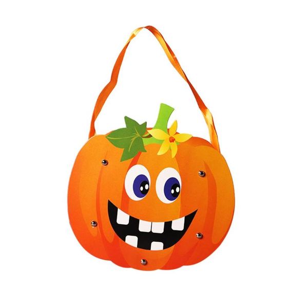 

halloween pumpkin cardboard candy bags beam port drawstring sack party gift bags unique suitable for children to carry candies