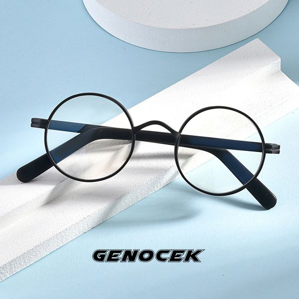 

japan titanium small round glasses frame men women designer optical myopia prescription eyeglasses frame eyewear, Black